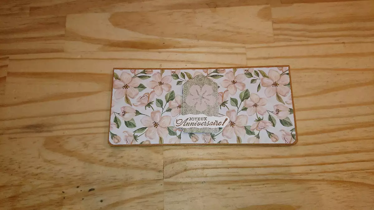 Pochette cadeau - anniversaire - Thème fleurie 16