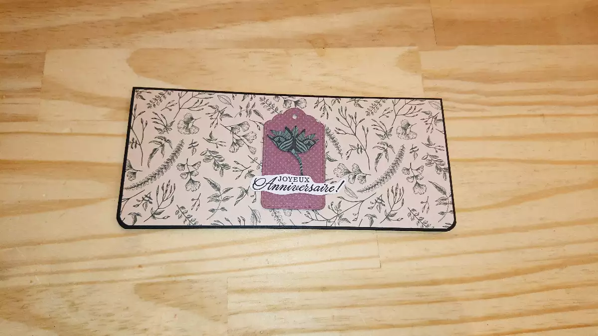 Pochette cadeau - anniversaire - Thème fleurie 19