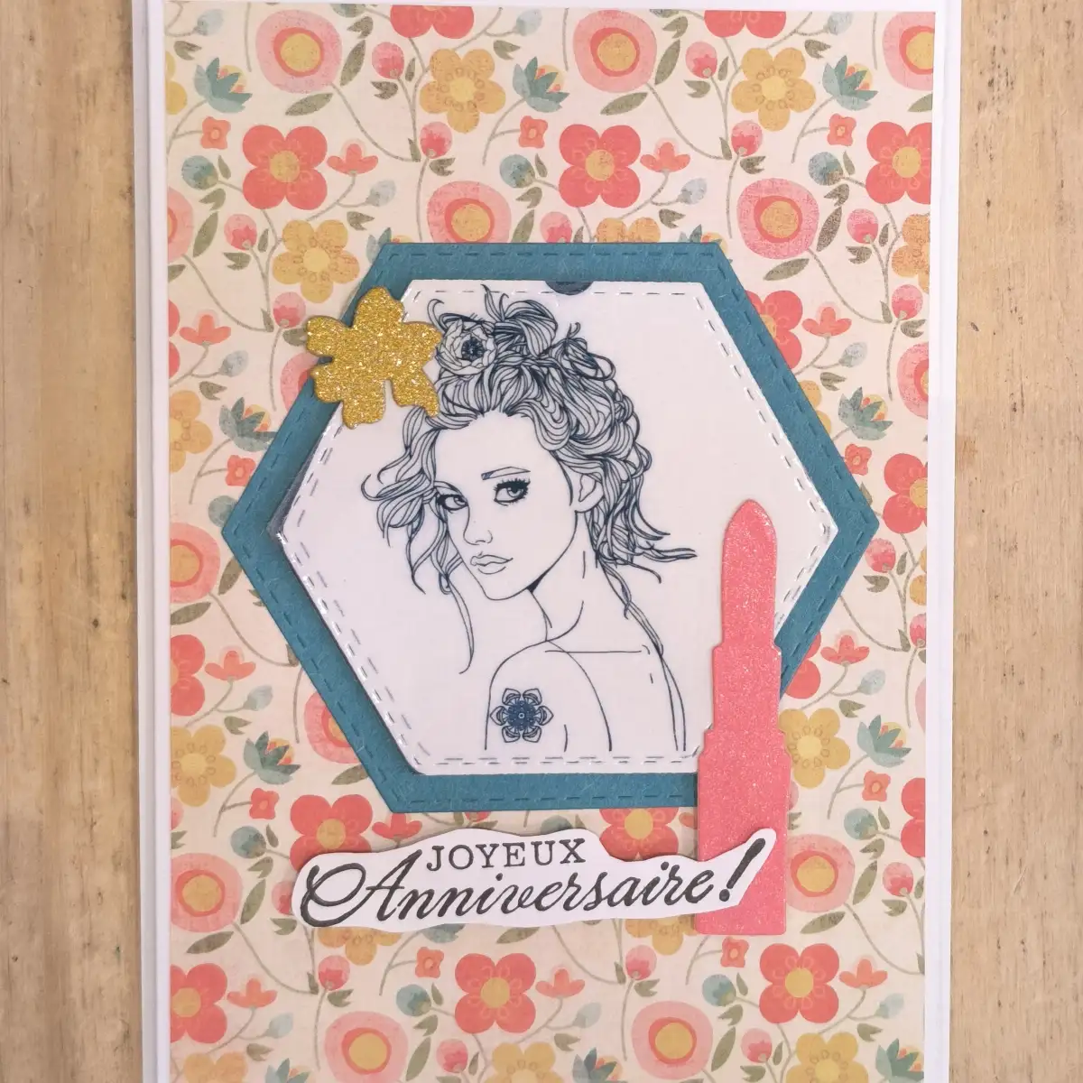 Carte Anniversaire Girly C A 2
