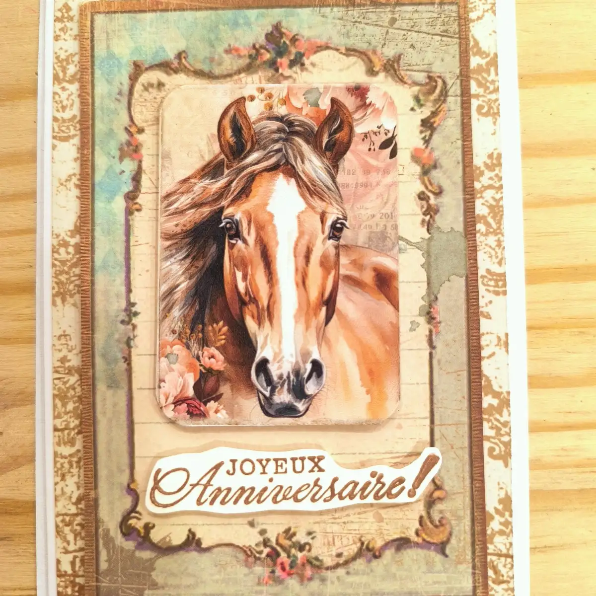 Carte Anniversaire Cheval 1